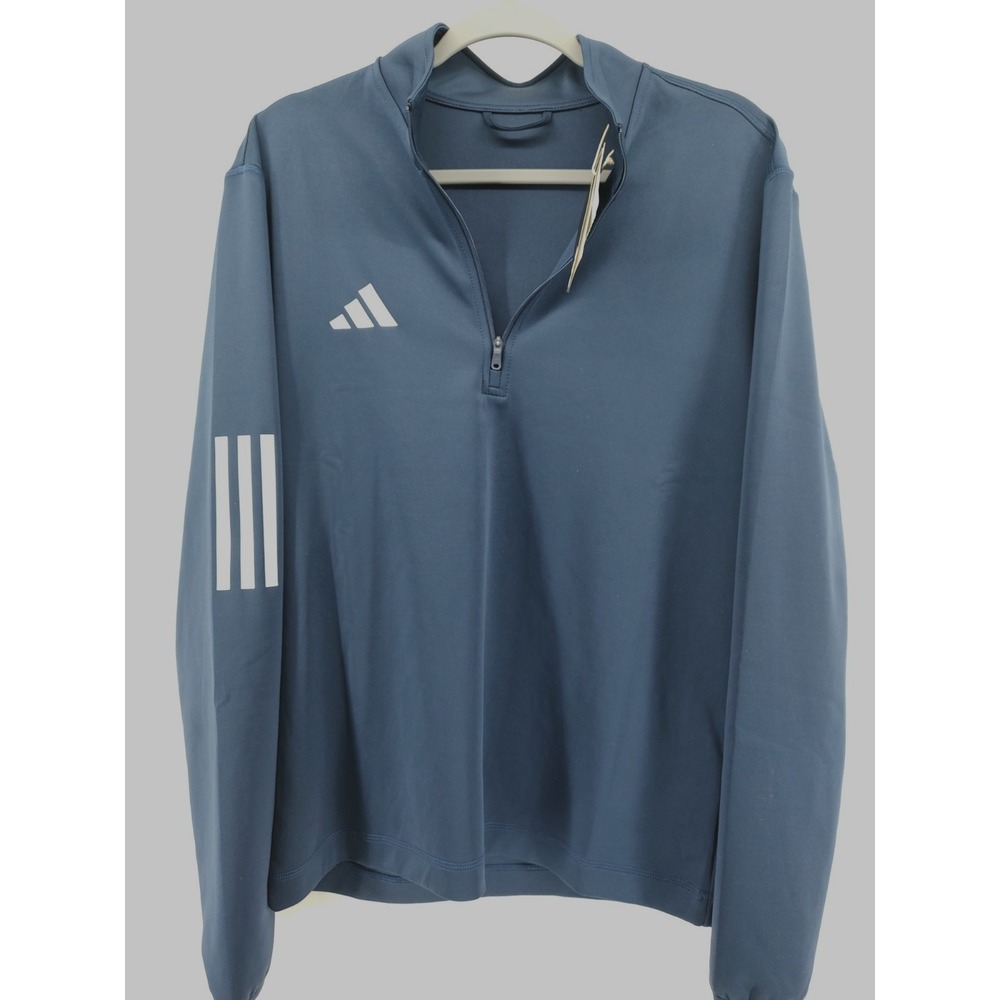 NWT Adidas Dark Blue 1/2 Zip Golf Pullover Jacket - Picture 2 of 7